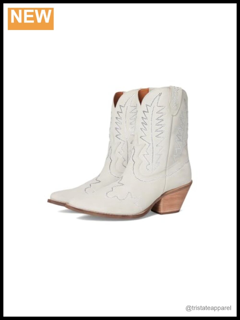 Dingo Tiny Pony Suede Leather Ankle Boots Western Pull-On Mid Heel